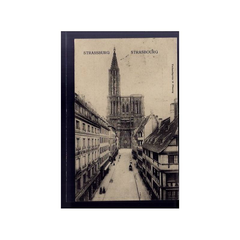 67 - Strasbourg - Tour de la Cathédrale - Voyagé - Dos divisé