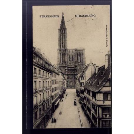 67 - Strasbourg - Tour de la Cathédrale - Voyagé - Dos divisé