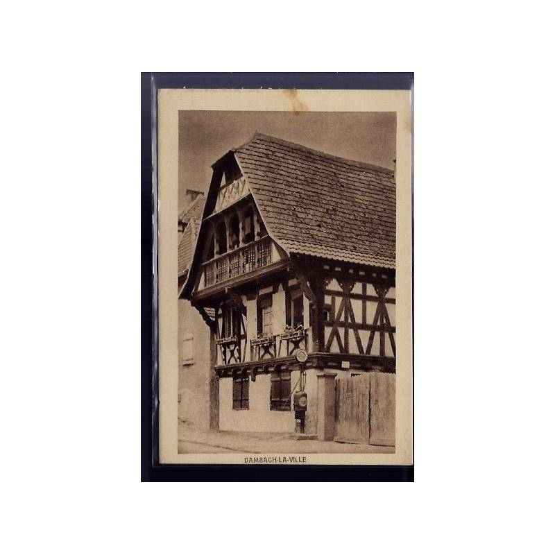 67 - Dambach-la-Ville - Maison alsacienne - Non voyagé - Dos divisé