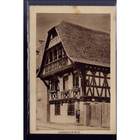 67 - Dambach-la-Ville - Maison alsacienne - Non voyagé - Dos divisé