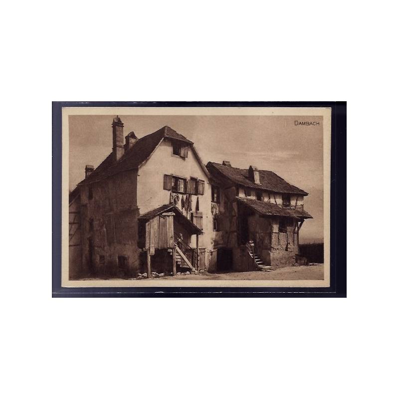 67 - Dambach - deux vieilles maisons - Non voyagé - Dos divisé