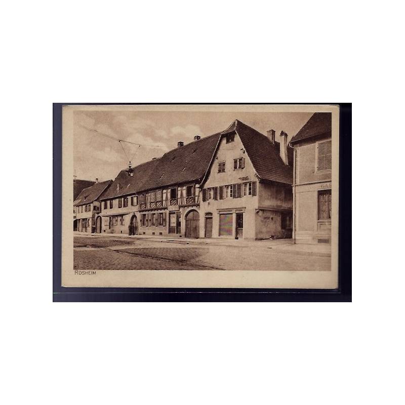 67 - Rosheim - vue de maisons - Non voyagé - Dos divisé