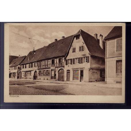 67 - Rosheim - vue de maisons - Non voyagé - Dos divisé