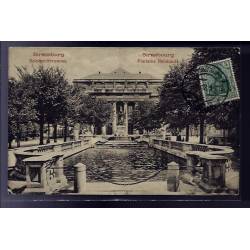 67 - Strasbourg - fontaine Reinhardt - Voyagé - Dos divisé