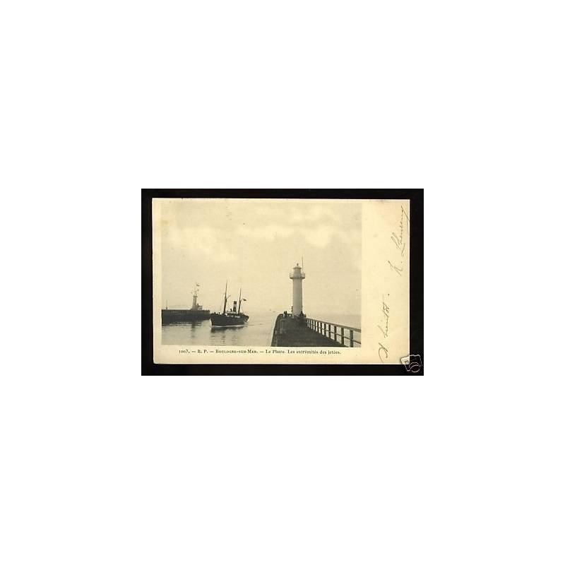 62 - Boulogne - Le phare - Extremites des jetees