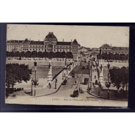 69 - Lyon - Pont de l' Université et les Facultés - Voyagé - Dos divisé