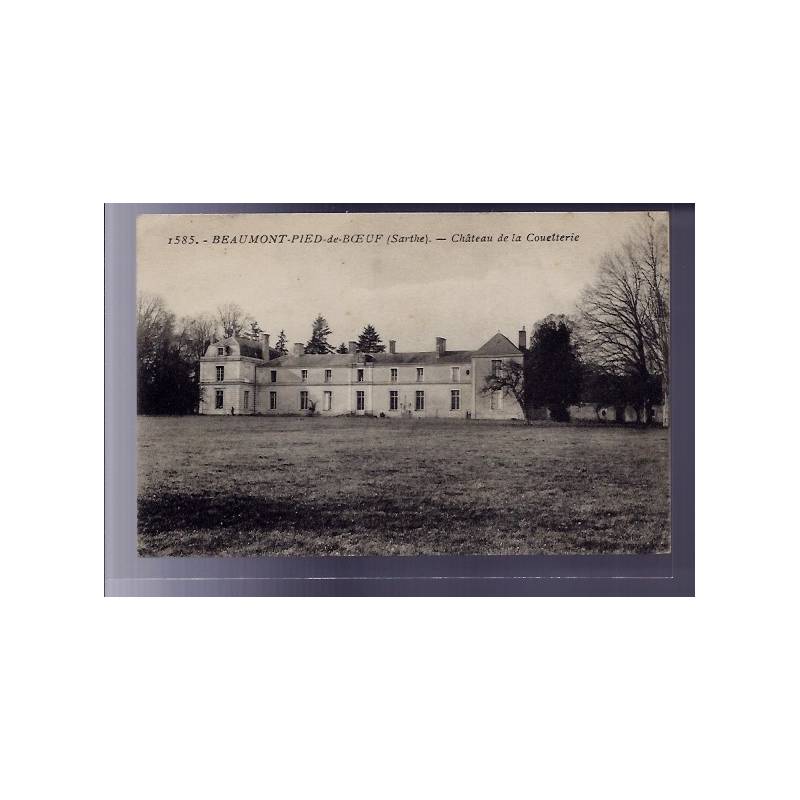 72 - Beaumont-Pied-de-Boeuf - Château de la Couetterie - Voyagé - Dos divisé