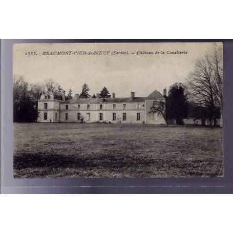 72 - Beaumont-Pied-de-Boeuf - Château de la Couetterie - Voyagé - Dos divisé