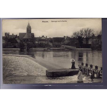 72 - Noyen - Barrage sur la Sarthe - Non voyagé - Dos divisé