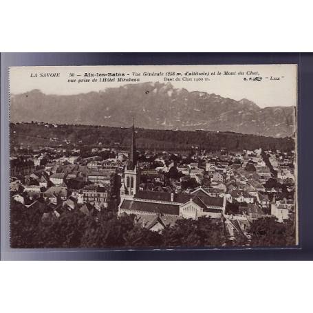 73 - Aix-les-Bains - Vue générale et le Mont du chat - vue prise de l' Hôtel 