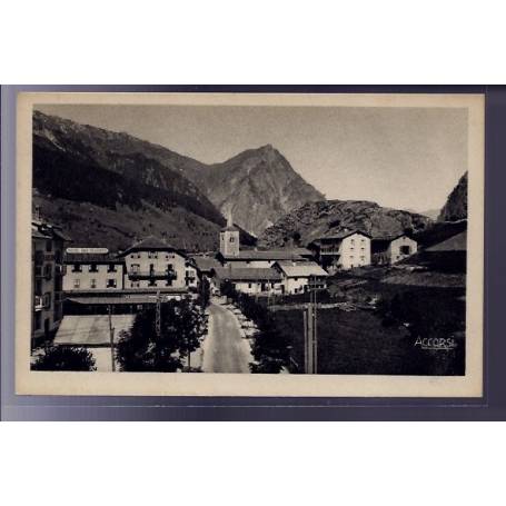 73 - Pralognan - Hôtel Beauséjour - Hôtel des glaciers et église - Non voyagé