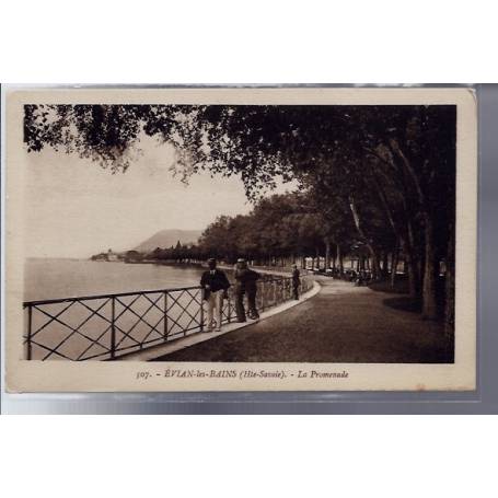 74 - Evian-les-Bains - la promenade - Non voyagé - Dos divisé