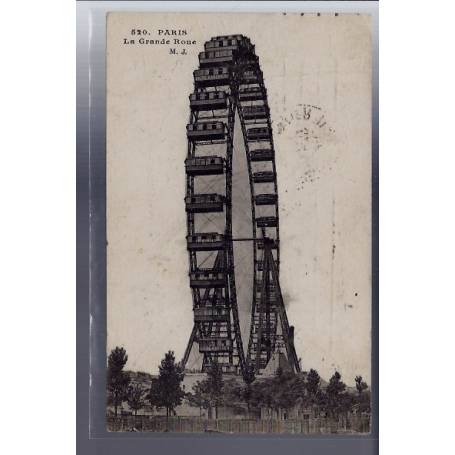 75 - Paris - la Grande roue - Voyagé - Dos divisé