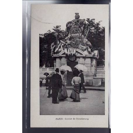 75 - Paris - Statue de Strasbourg - Non voyagé - Dos divisé