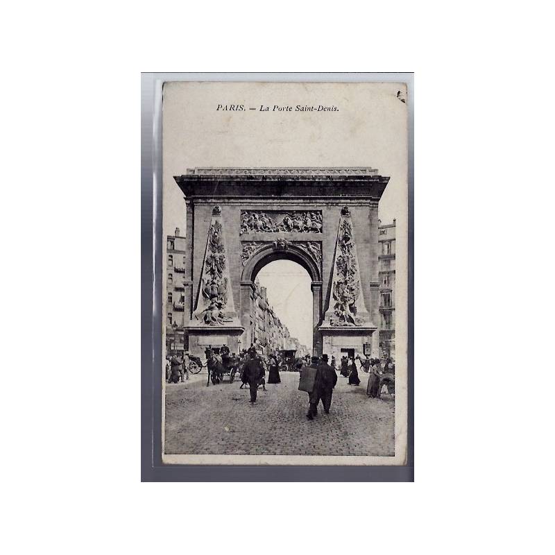 75 - Paris - La porte Saint-Denis - Non voyagé - Dos divisé