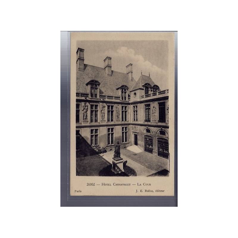 75 - Paris - Hôtel Carnavalet - la Cour - Non voyagé - Dos divisé