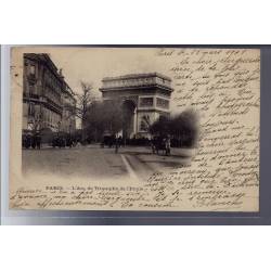 75 - Paris - L' Arc de Triomphe de l' étoile - Voyagé - Dos non divisé