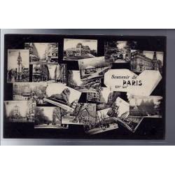 75 - Paris - carte " souvenir de Paris XIVe Arrt - avec différentes vues de l