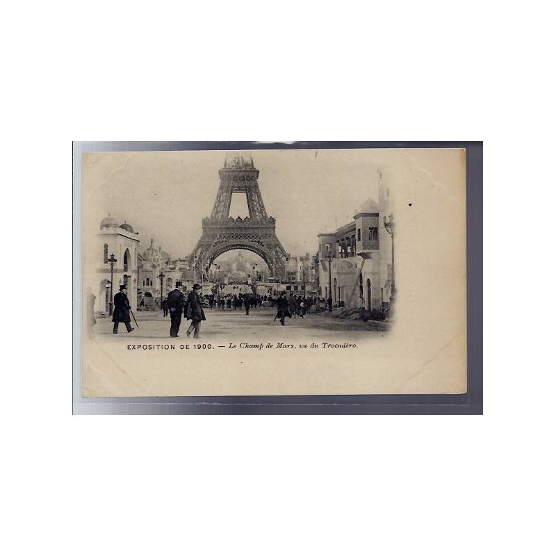 75 - Paris - Exposition de 1900 - Le Champ de Mars vu du Trocadéro - Non voya