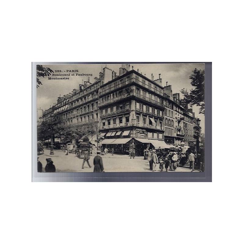 75 - Paris - Boulevard et Faubourg Montmartre - Non voyagé - Dos non divisé