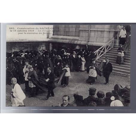 75 - Paris - Consécration du Sacré-Coeur le 16 octobre 1919 - les évêques par