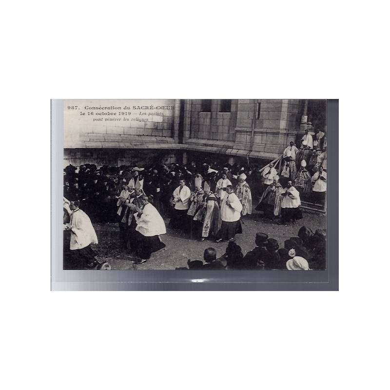 75 - Paris - Consécration du Sacré-Coeur le 16 octobre 1919 - les prélats von