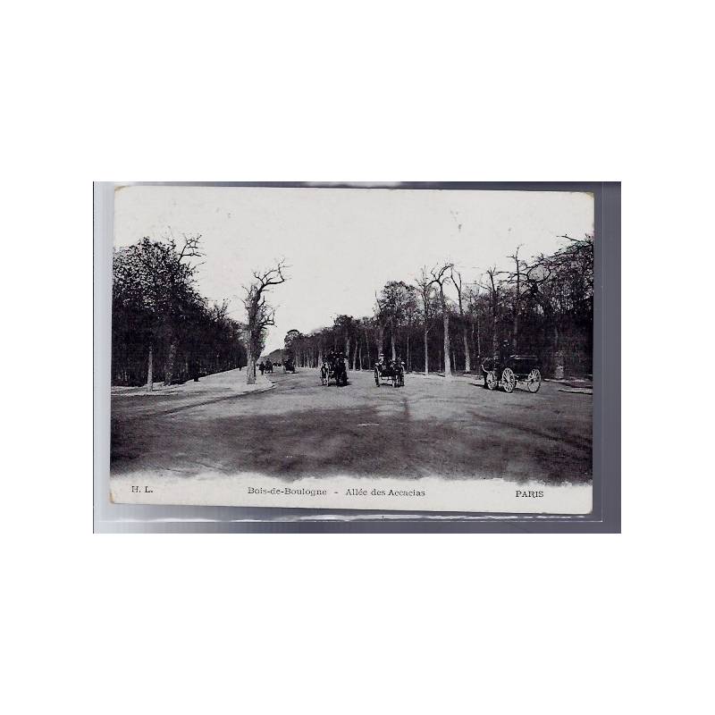 75 - Paris - Bois de Boulogne - Allée des Accacias - Voyagé - Dos divisé