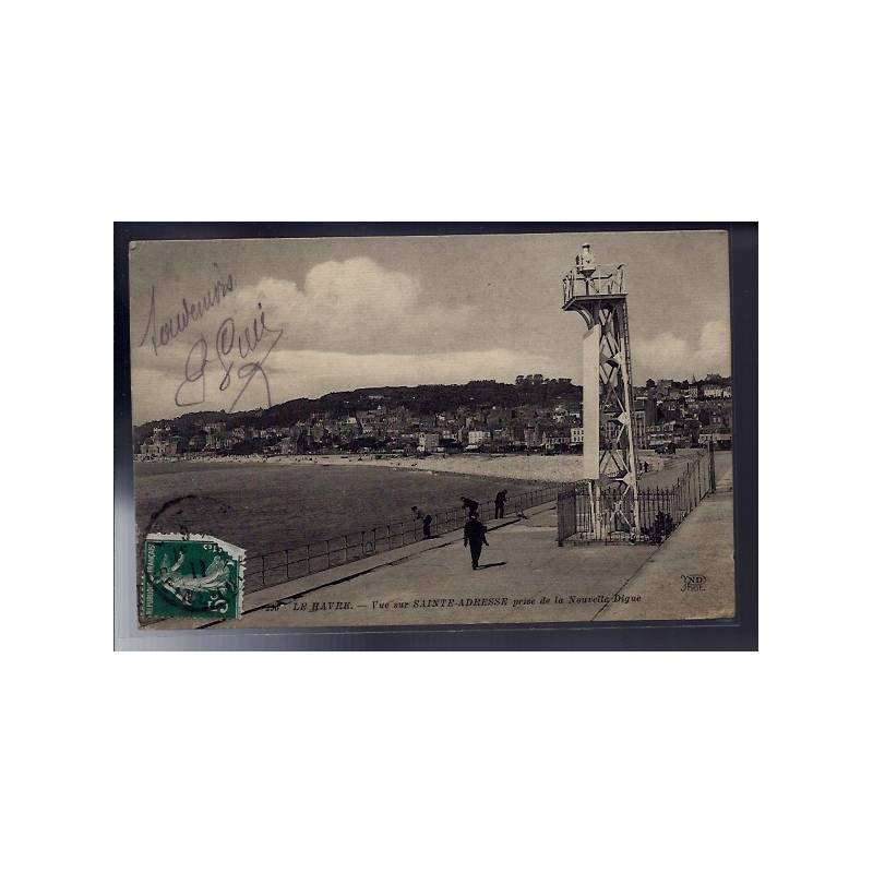 76 - Le Havre - vue sur Sainte-Adresse prise de la nouvelle digue - Voyagé 