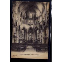 77 - Lagny - Intérieur de l' église - Voyagé - Dos divisé