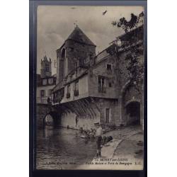 77 - Moret-sur-Loing - Vieille maison et porte de Bourgogne - Voyagé - Dos 