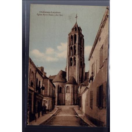 77 - Château-Landon - Eglise Notre-Dame côté Est - Non voyagé - Dos divisé