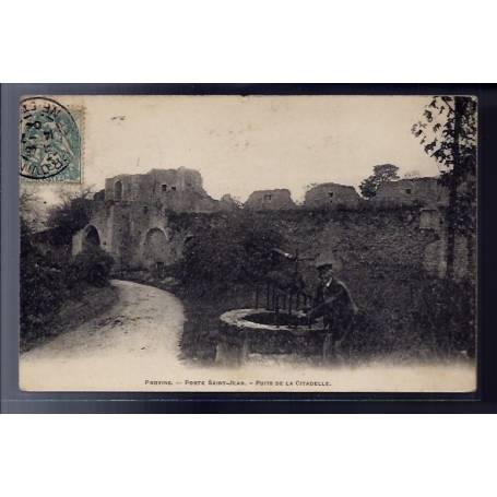 77 - Provins - Porte Saint-Jean - puits de la  Citadelle - Voyagé - Dos div