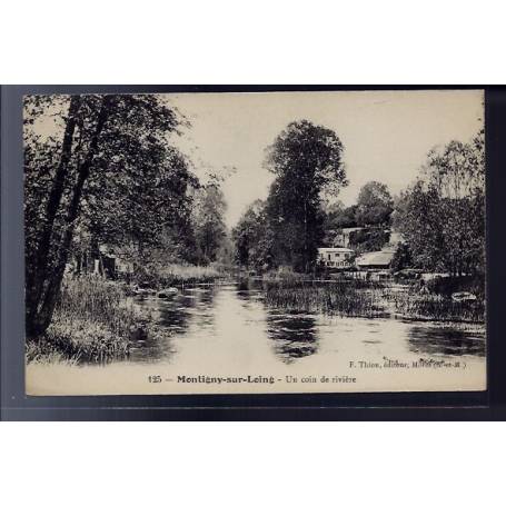 77 - Montigny-sur-Loing - Un coin de rivière - Voyagé - Dos divisé