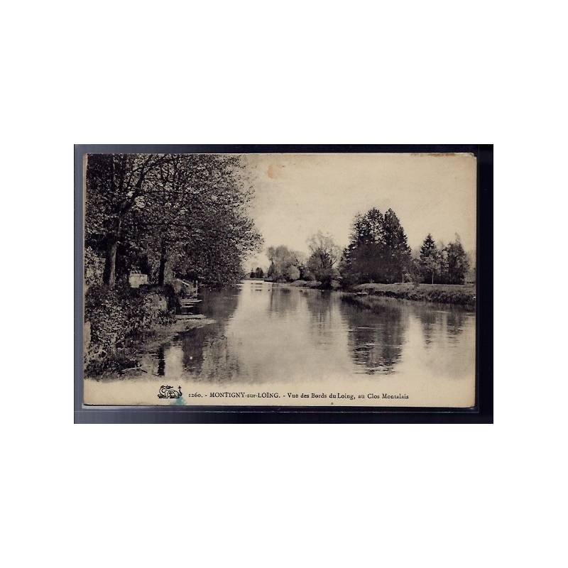 77 - Montigny-sur-Loing - Vue des Bords du Loing - au clos Montalais - Voya