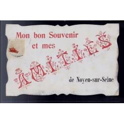 77 - Noyen-sur-Seine - carte " Mon bon souvenir et mes amitiés de Noyen-sur