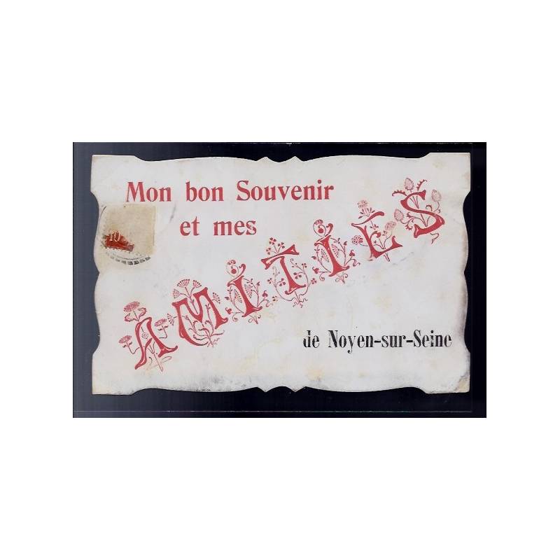 77 - Noyen-sur-Seine - carte " Mon bon souvenir et mes amitiés de Noyen-sur