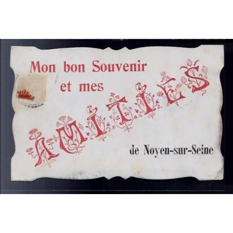 77 - Noyen-sur-Seine - carte " Mon bon souvenir et mes amitiés de Noyen-sur