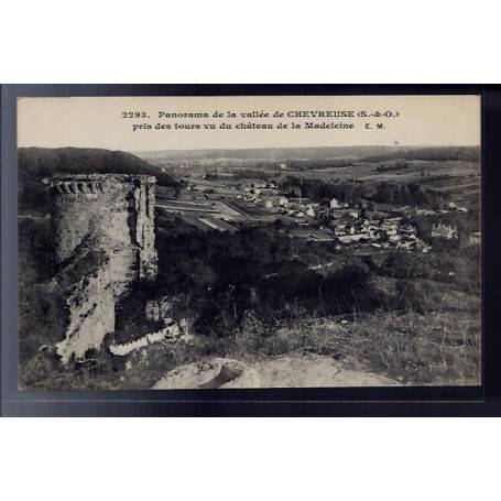 78 - Panorama de la vallée de la Chevreuse - pris des tours vu du château d