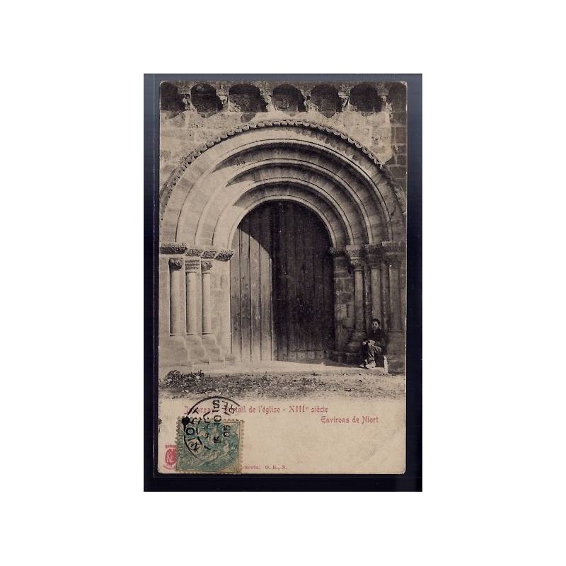 79 - Environs de Niort - Javarzay - Portail de l' église - XIIIe siècle - V