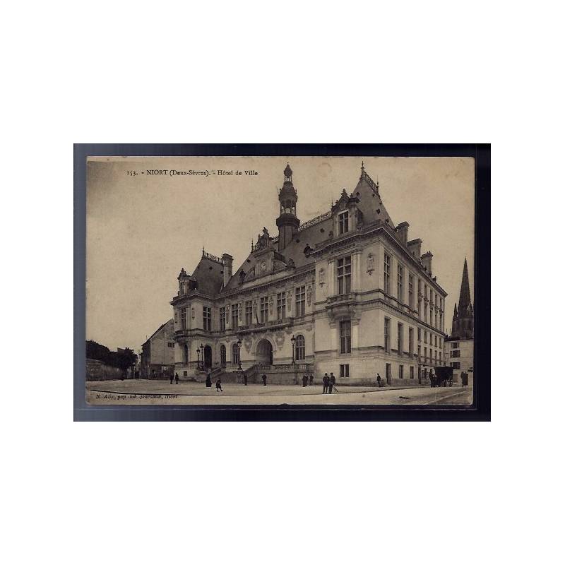 79 - Niort - Hôtel de Ville - Non voyagé - Dos divisé