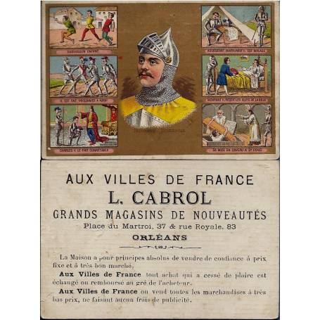 Chromo - Aux villes de France - L. Cabrol - Orléans - La vie de Bertra