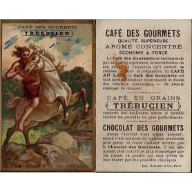 Chromo - Café des Gourmets - Trébucien - N° 12 La conquête du cheval -