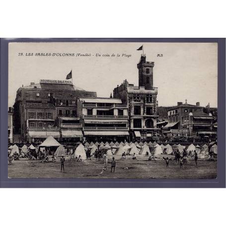 85 - Les Sables-d 'Olonne - un coin de la plage - Voyagé - Dos divisé