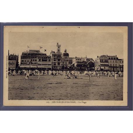 85 - Les Sables-d 'Olonne - la plage - Voyagé - Dos divisé