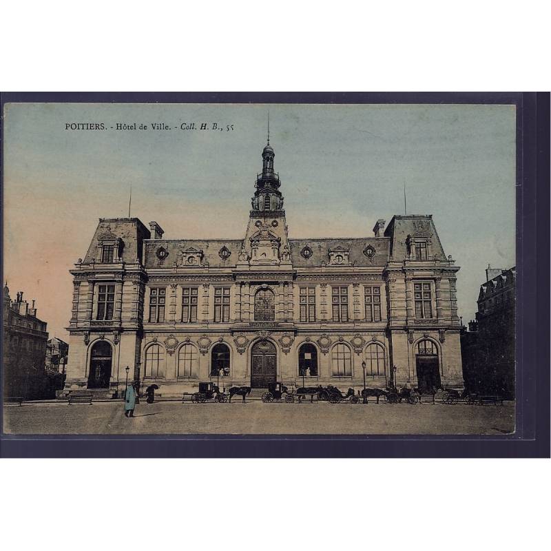 86 - Poitiers -  Hôtel de Ville - Non voyagé - Dos divisé