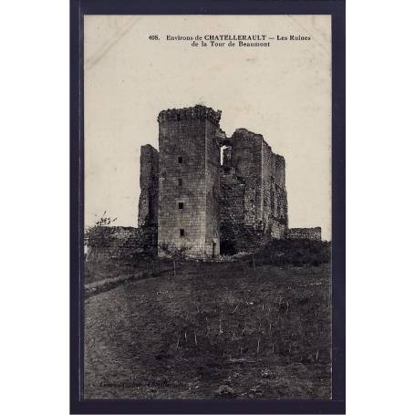 86 - Environs de Chatellerault - les ruines de la tour de Beaumont - Voyagé