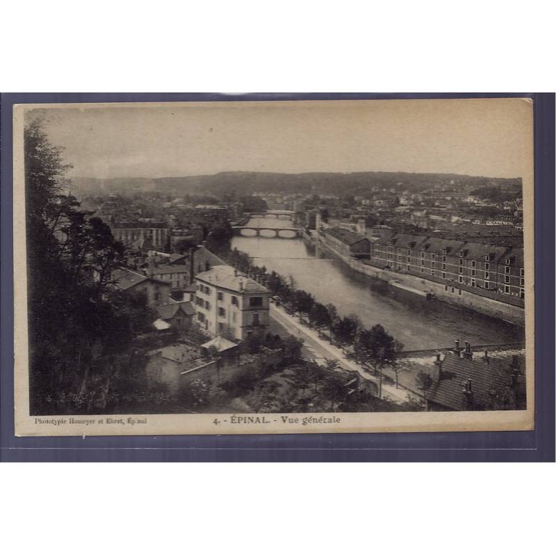 88 - Epinal - vue générale - Non voyagé - Dos divisé