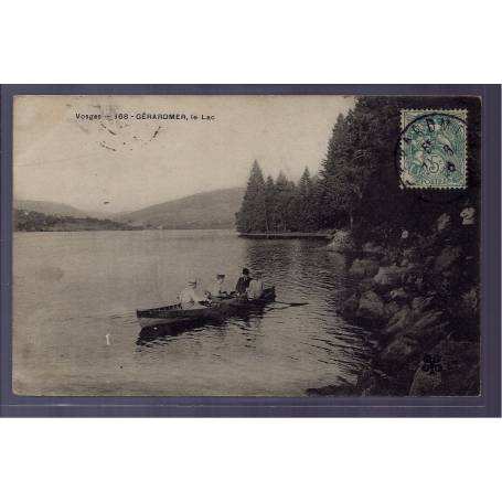 88 - Gérardmer - le lac - Voyagé - Dos divisé