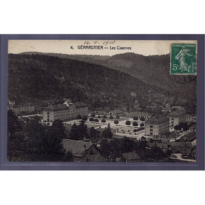 88 - Gérardmer - les casernes - Voyagé - Dos divisé