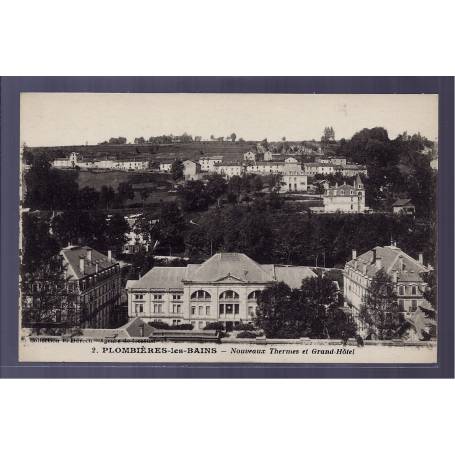 88 - Plombières-les-Bains - Nouveaux Thermes et Grand Hôtel - Non voyagé - 